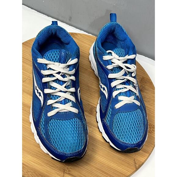 Saucony Grid Fiya Shoes Womens size 7 Blue White 15147-4 Running Sneaker - Picture 3 of 9